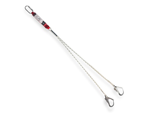 [C7210] ANTICAIDAS ELASTICA FARU BW200 CON ABSORBEDOR DE ENERGIA DOBLE CUERDA MOSQUETON DOBLE GANCHO 50 MM