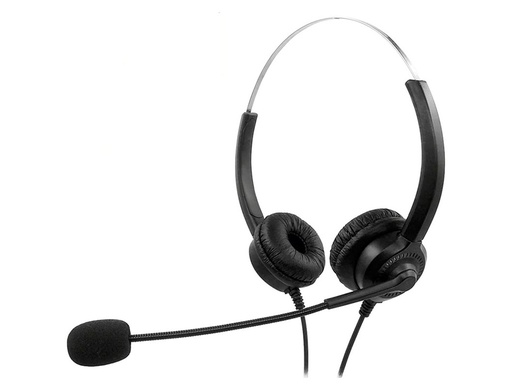 [MROS304] AURICULAR MEDIARANGE BIAURAL DIADEMA CON MICROFONO CABLE 2 MT