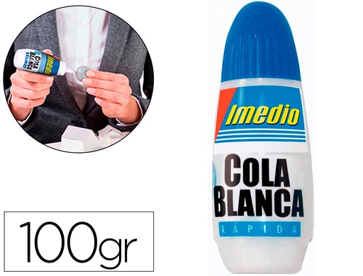 [6304675] PEGAMENTO COLA BLANCA IMEDIO BOTE DE 100 GR