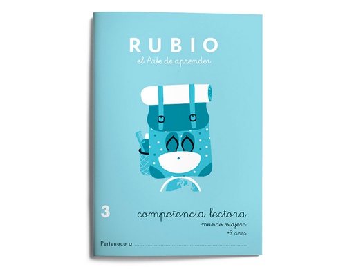 [CL3] CUADERNO RUBIO COMPETENCIA LECTORA 3 MUNDO VIAJERO