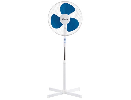 [1463] VENTILADOR DE PIE JOCCA 3 VELOCIDADES CABEZAL RECLINABLE 40W DIAMETRO 400 MM 420X520X1200MM