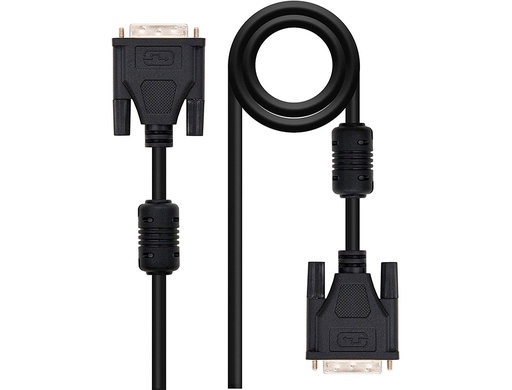 [10.15.0802] CABLE DVI NANOCABLE DUAL LINK 24+1/M-M COLOR NEGRO LONGITUD 1,8 M
