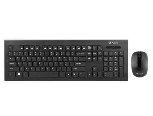 [DRAGONFLYKIT] SET TECLADO Y RATON NGS DRAGONFLY MULTIMEDIA INALAMBRICO USB NANO 2,4 GHZ COLOR NEGRO