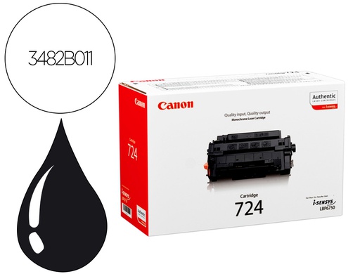[3482B002] TONER CANON 724H LBP6750 LBP6780 NEGRO