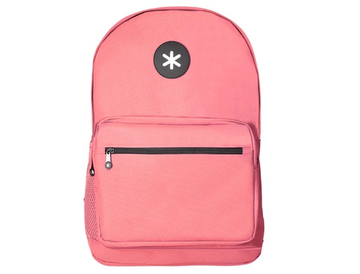[TK24] CARTERA ANTARTIK MOCHILA CON ASA Y BOLSILLO FRONTAL CONCREMALLERA COLOR CORAL 320X140X430 MM