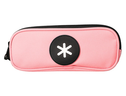 [TK06] BOLSO ESCOLAR PORTATODO ANTARTIK DOBLE CREMALLERA COLOR CORAL 210X60X80 MM